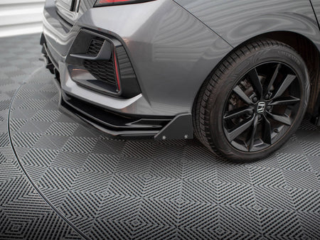 Rear Splitter V.1 (Vertical Bars) + Flaps Honda Civic Sport Mk10 Facelift