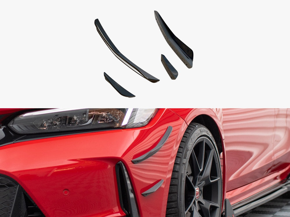 Maxton Design Front Bumper Wings (Canards) Honda Civic Type-R Mk 11 - HO-CI-11-TYPE-R-CAN1 - Image 1