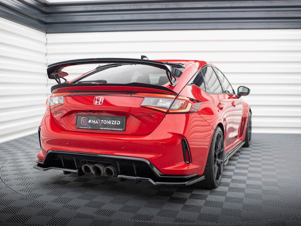 Maxton Design Central Rear Splitter (Vertical Bars) V.1 Honda Civic Type-R Mk 11 - HO-CI-11-TYPE-R-RSD1G+RD1G - Image 2