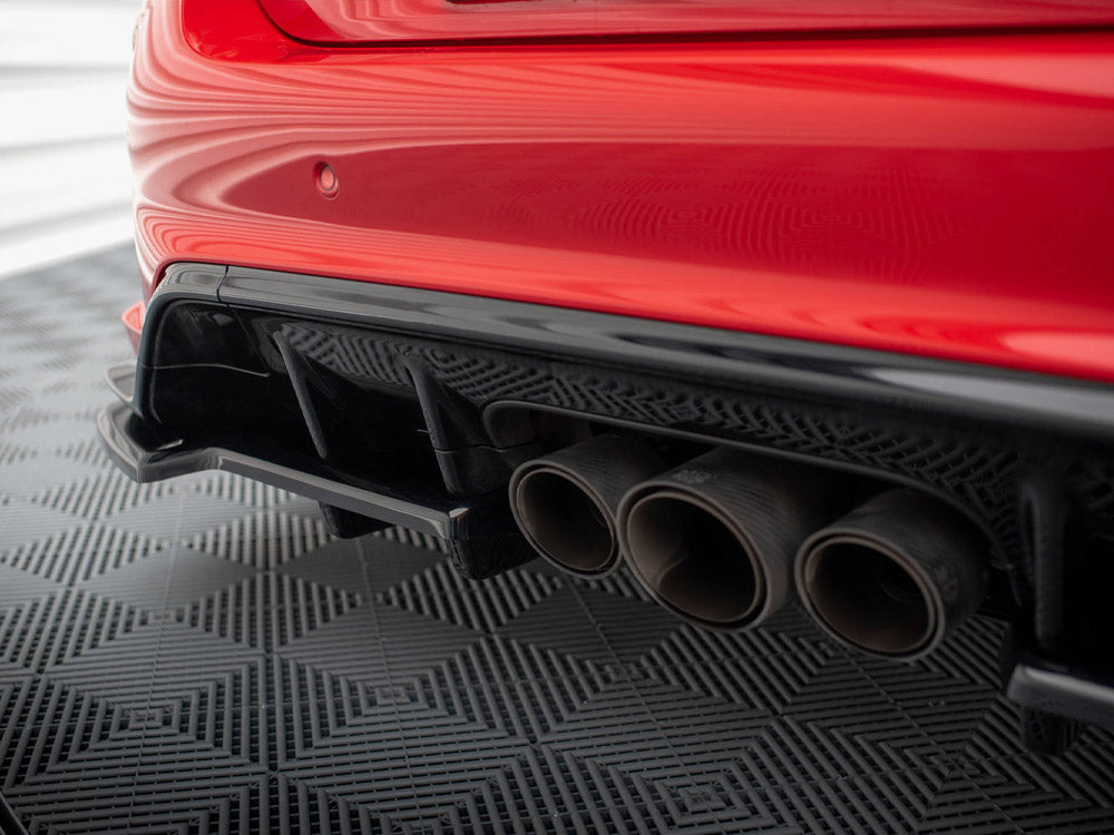 Maxton Design Central Rear Splitter (Vertical Bars) V.1 Honda Civic Type-R Mk 11 - HO-CI-11-TYPE-R-RSD1G+RD1G - Image 4