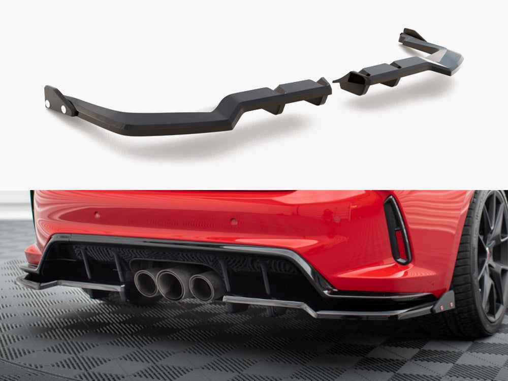 Maxton Design Central Rear Splitter (Vertical Bars) V.1 + Flaps Honda Civic Type-R Mk 11 - HO-CI-11-TYPE-R-RSD1G+RD1G+RSF1B - Image 1