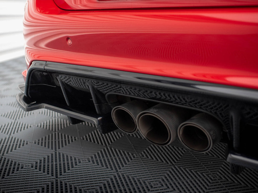 Maxton Design Central Rear Splitter (Vertical Bars) V.1 + Flaps Honda Civic Type-R Mk 11 - HO-CI-11-TYPE-R-RSD1G+RD1G+RSF1B - Image 5