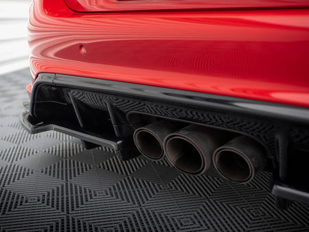 Maxton Design Central Rear Splitter (Vertical Bars) V.1 + Flaps Honda Civic Type-R Mk 11 - HO-CI-11-TYPE-R-RSD1G+RD1G+RSF1B - Image 5