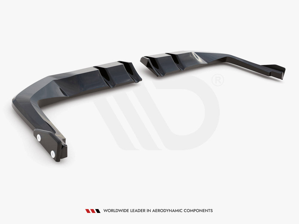 Maxton Design Central Rear Splitter (Vertical Bars) V.1 + Flaps Honda Civic Type-R Mk 11 - HO-CI-11-TYPE-R-RSD1G+RD1G+RSF1B - Image 7