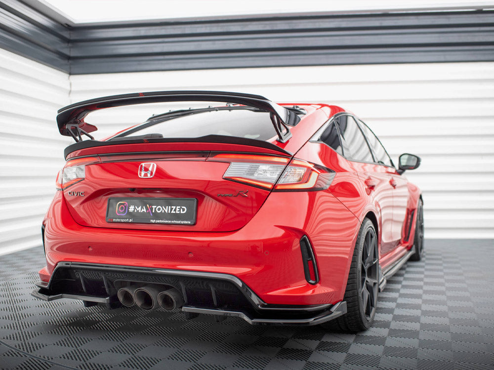 Maxton Design Central Rear Splitter (Vertical Bars) V.2 Honda Civic Type-R Mk 11 - HO-CI-11-TYPE-R-RSD2G+RD1G - Image 2