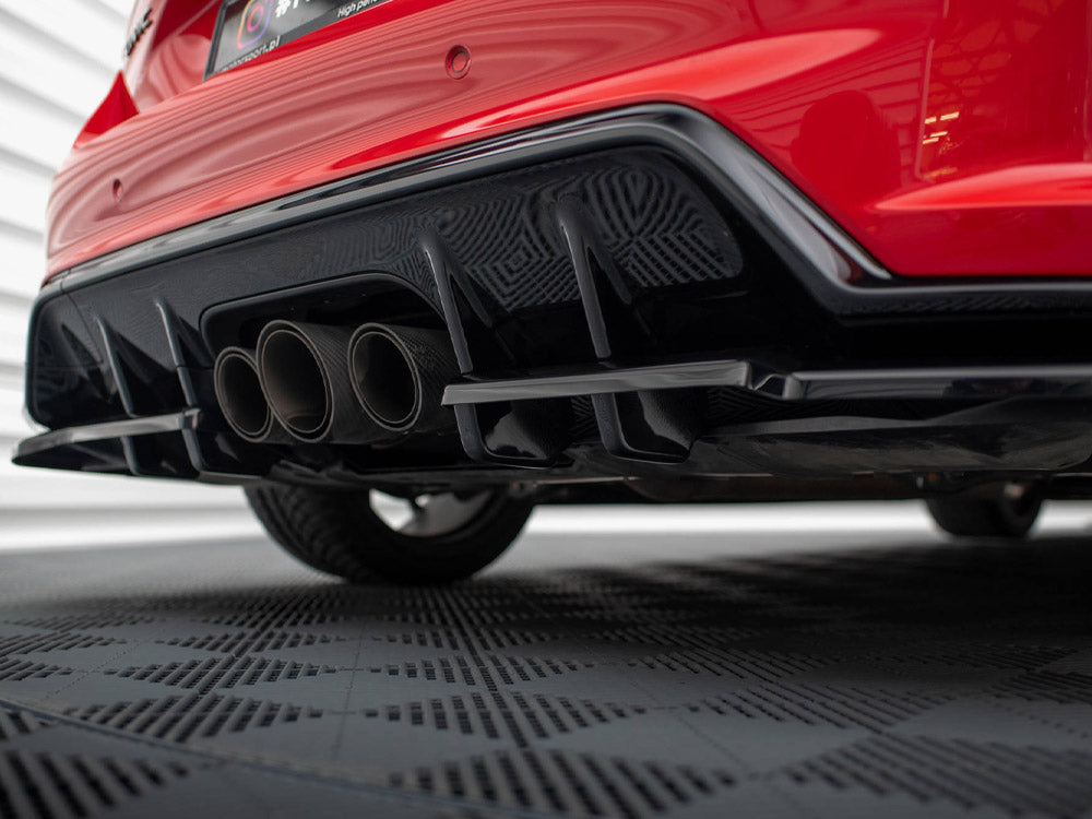 Maxton Design Central Rear Splitter (Vertical Bars) V.2 Honda Civic Type-R Mk 11 - HO-CI-11-TYPE-R-RSD2G+RD1G - Image 3