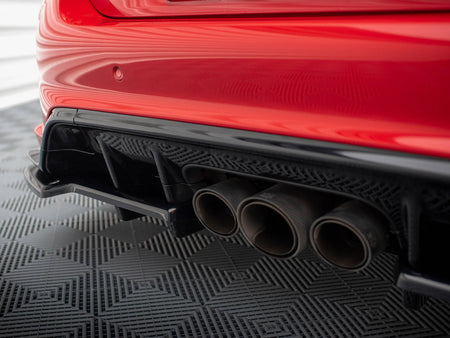 Maxton Design Central Rear Splitter (Vertical Bars) V.2 Honda Civic Type-R Mk 11 - HO-CI-11-TYPE-R-RSD2G+RD1G - Image 4