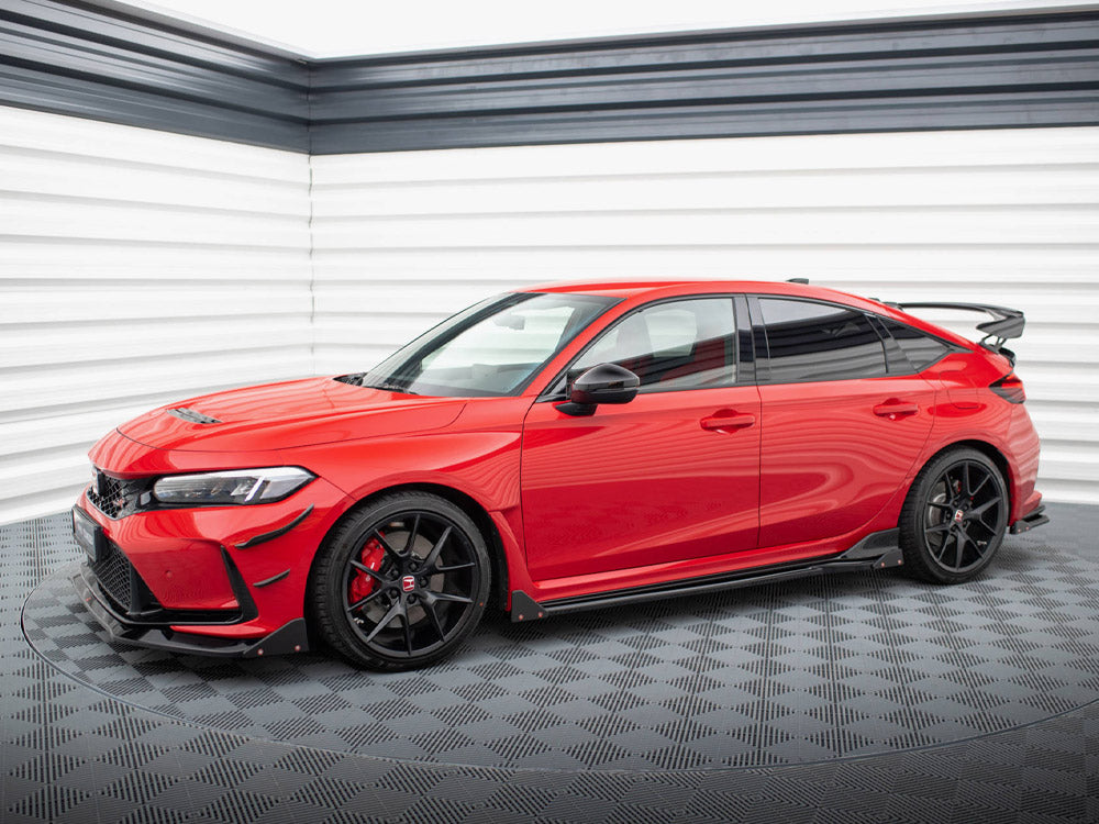 Maxton Design Side Skirts Diffusers V.1 + Flaps Honda Civic Type-R Mk 11 - HO-CI-11-TYPE-R-SD1G+SF1B - Image 2