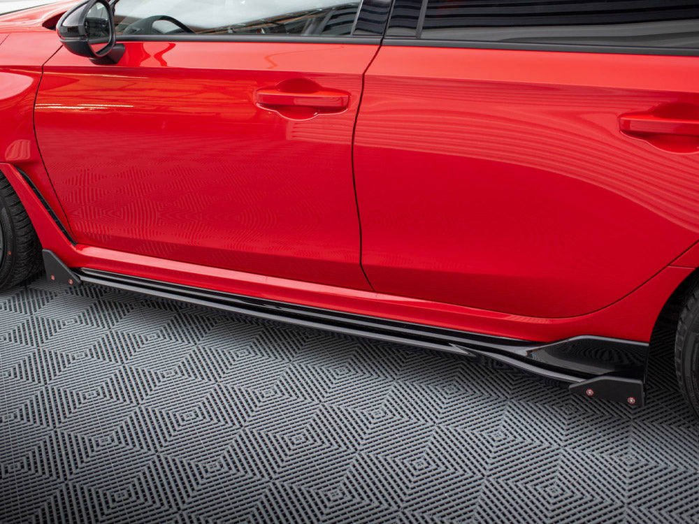 Maxton Design Side Skirts Diffusers V.1 + Flaps Honda Civic Type-R Mk 11 - HO-CI-11-TYPE-R-SD1G+SF1B - Image 4