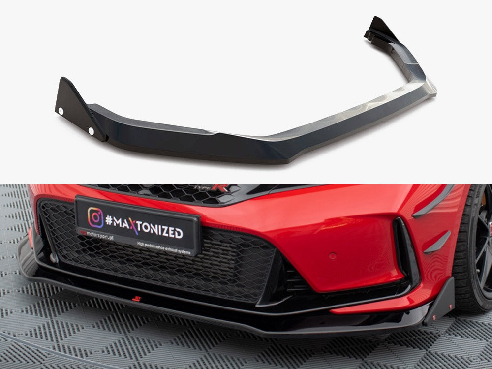 Maxton Design Front Splitter V.1 + Flaps Honda Civic Type-R Mk 11 - HO-CI-11-TYPE-R-FD1G+FSF1B - Image 1