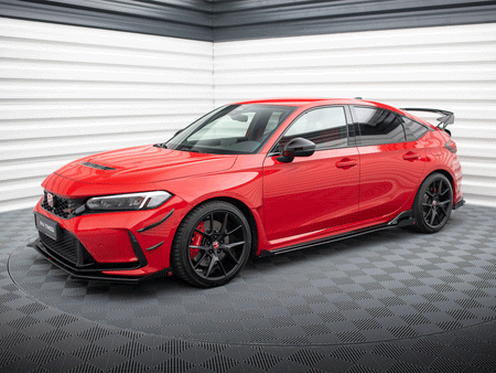 Maxton Design Street PRO Side Skirts Diffusers + Flaps Honda Civic Type-R Mk 11 - HOCI11TYPERCNC-SD1B+SF1G - Image 2
