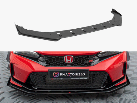 Maxton Design Street PRO Front Splitter + Flaps Honda Civic Type-R Mk 11 - HOCI11TYPERCNC-FD1B+FSF1G - Image 1