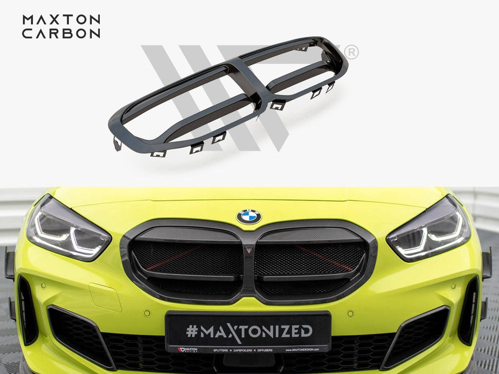 Maxton Design Carbon Fiber Front Grill BMW 1 F40 M-Pack / M135i - CF-BM-1-40-M-G1-245-P - Image 1