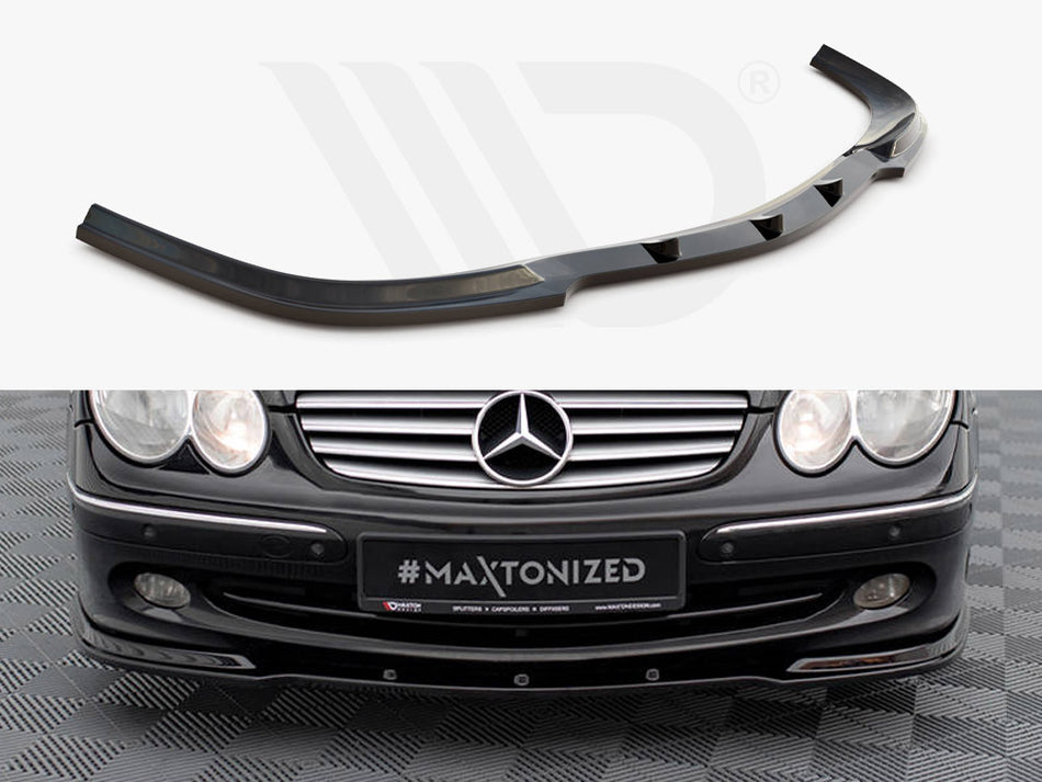 MAXTON DESIGN Front Splitter V.1 Mercedes CLK W 209 For Standard Version