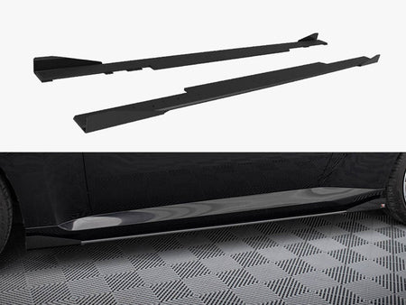 Maxton Design Street PRO Side Skirts Diffusers + Flaps BMW 2 Coupe G42 - BM2G42CNC-SD1B+SF1G - Image 1