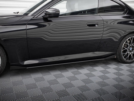 Maxton Design Street PRO Side Skirts Diffusers + Flaps BMW 2 Coupe G42 - BM2G42CNC-SD1B+SF1G - Image 3