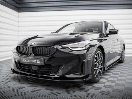 Maxton Design Street PRO Front Splitter + Flaps BMW 2 Coupe G42 - BM2G42CNC-FD1B+FSF1G - Image 2