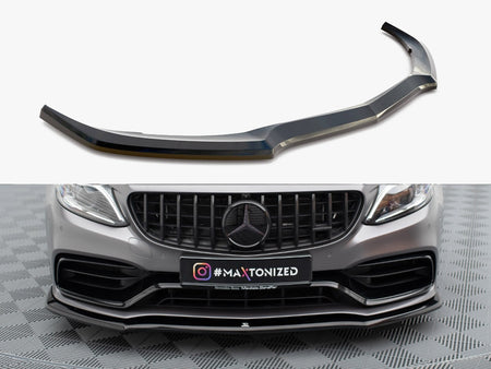 Maxton Design Front Splitter V.1 Mercedes-AMG C63 Sedan / Estate W205 Facelift - ME-C-205F-63-FD1G - Image 1