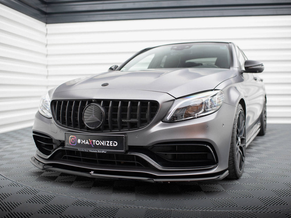 Maxton Design Front Splitter V.1 Mercedes-AMG C63 Sedan / Estate W205 Facelift - ME-C-205F-63-FD1G - Image 2