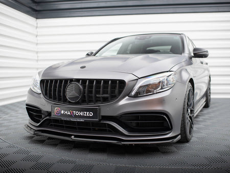 Maxton Design Front Splitter V.1 Mercedes-AMG C63 Sedan / Estate W205 Facelift - ME-C-205F-63-FD1G - Image 2