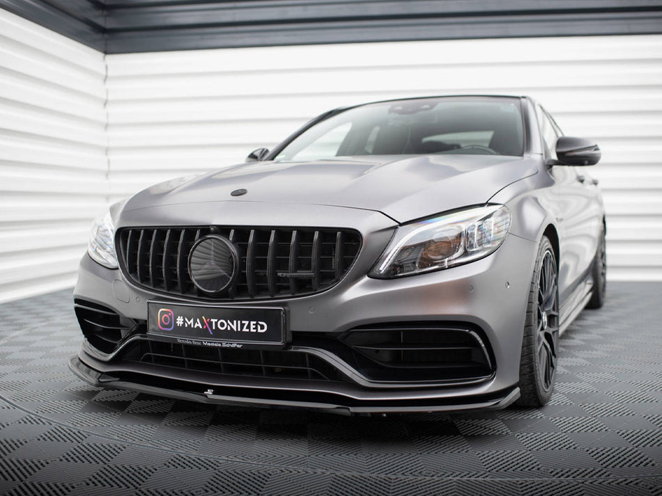 Maxton Design Front Splitter V.1 Mercedes-AMG C63 Sedan / Estate W205 Facelift - ME-C-205F-63-FD1G - Image 2