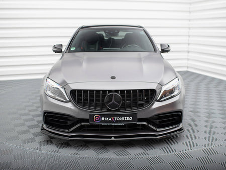 Maxton Design Front Splitter V.1 Mercedes-AMG C63 Sedan / Estate W205 Facelift - ME-C-205F-63-FD1G - Image 3