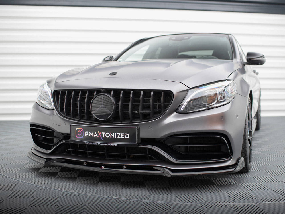 Maxton Design Front Splitter V.2 Mercedes-AMG C63 Sedan / Estate W205 Facelift - ME-C-205F-63-FD2G - Image 2