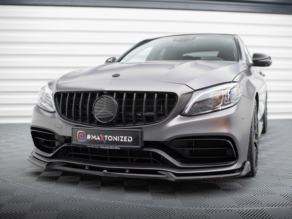 Maxton Design Front Splitter V.2 Mercedes-AMG C63 Sedan / Estate W205 Facelift - ME-C-205F-63-FD2G - Image 2