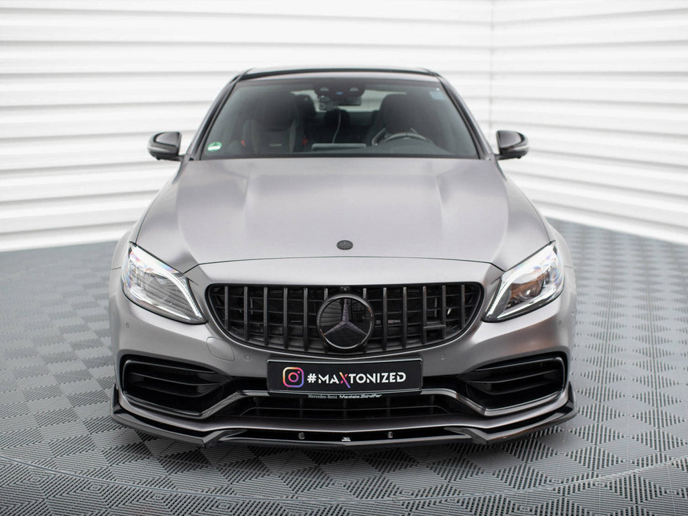 Maxton Design Front Splitter V.2 Mercedes-AMG C63 Sedan / Estate W205 Facelift - ME-C-205F-63-FD2G - Image 3