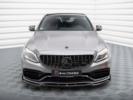 Maxton Design Front Splitter V.2 Mercedes-AMG C63 Sedan / Estate W205 Facelift - ME-C-205F-63-FD2G - Image 3