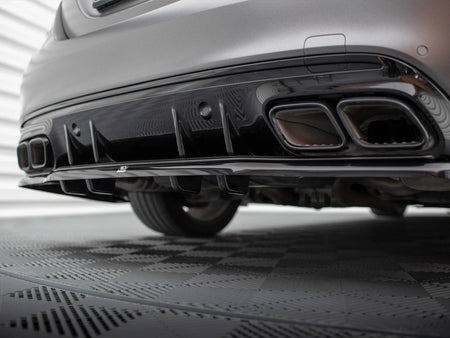 Rear Splitter (Vertical Bars) Mercedes-AMG C63 Sedan / Estate W205 Facelift