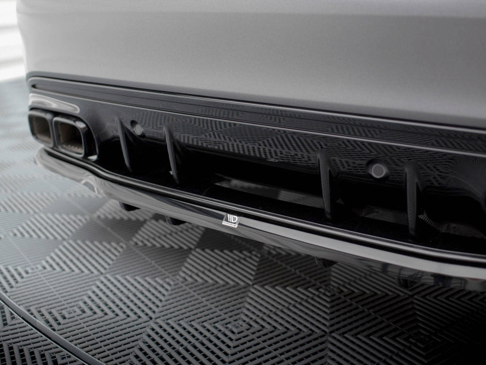 Maxton Design Rear Splitter (Vertical Bars) Mercedes-AMG C63 Sedan / Estate W205 Facelift - ME-C-205F-63-RD1G+RD2G - Image 4