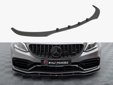 Maxton Design Street PRO Front Splitter Mercedes-AMG C63 Sedan / Estate W205 Facelift - MEC205F63CNC-FD1B - Image 1