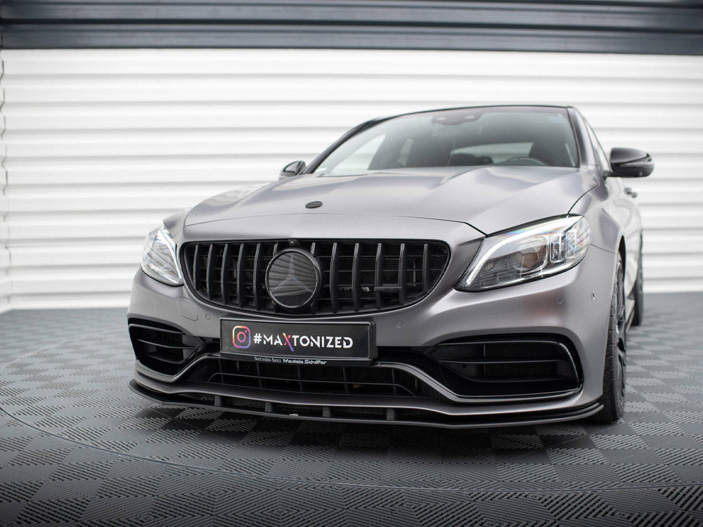 Maxton Design Street PRO Front Splitter Mercedes-AMG C63 Sedan / Estate W205 Facelift - MEC205F63CNC-FD1B - Image 2