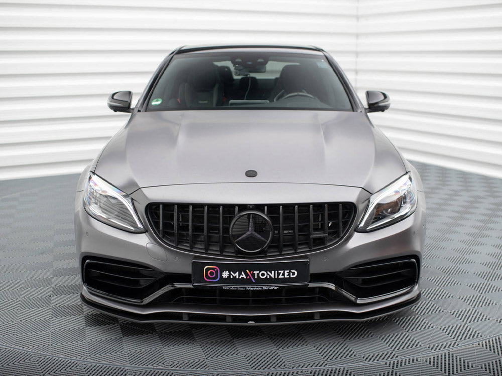 Maxton Design Street PRO Front Splitter Mercedes-AMG C63 Sedan / Estate W205 Facelift - MEC205F63CNC-FD1B - Image 3