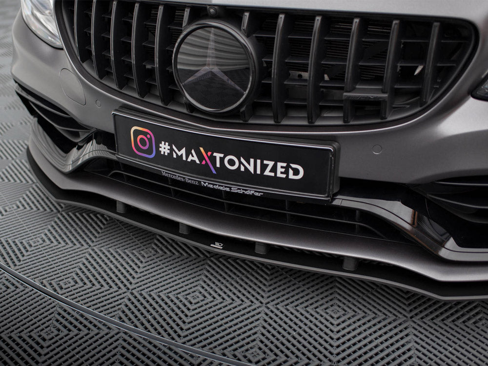 Maxton Design Street PRO Front Splitter Mercedes-AMG C63 Sedan / Estate W205 Facelift - MEC205F63CNC-FD1B - Image 4