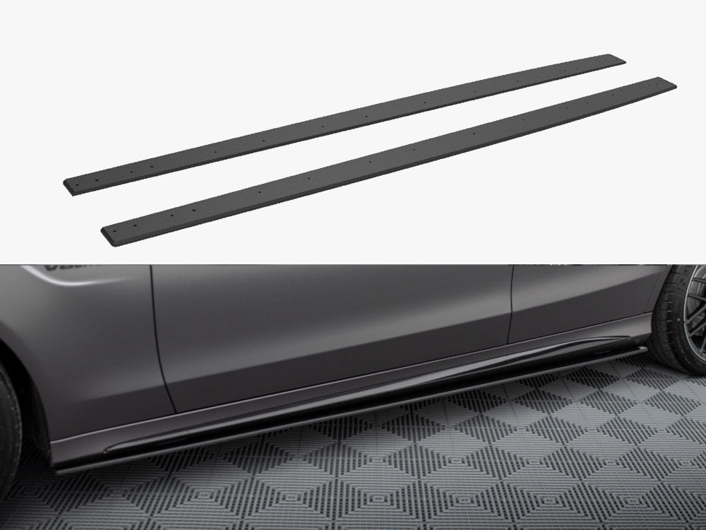 Maxton Design Street PRO Side Skirts Diffusers Mercedes-AMG C63 Sedan / Estate W205 Facelift - MEC205F63CNC-SD1B - Image 1