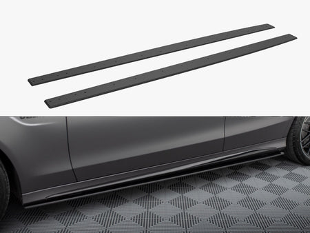 Maxton Design Street PRO Side Skirts Diffusers Mercedes-AMG C63 Sedan / Estate W205 Facelift - MEC205F63CNC-SD1B - Image 1