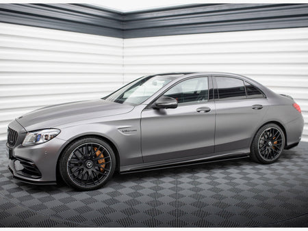 Maxton Design Street PRO Side Skirts Diffusers Mercedes-AMG C63 Sedan / Estate W205 Facelift - MEC205F63CNC-SD1B - Image 3