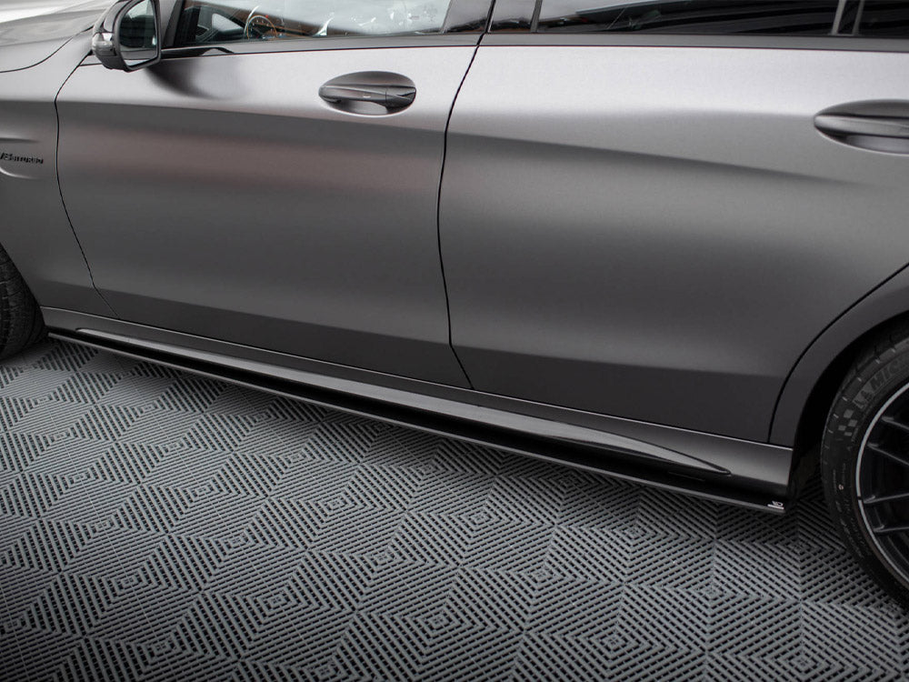 Maxton Design Street PRO Side Skirts Diffusers Mercedes-AMG C63 Sedan / Estate W205 Facelift - MEC205F63CNC-SD1B - Image 4