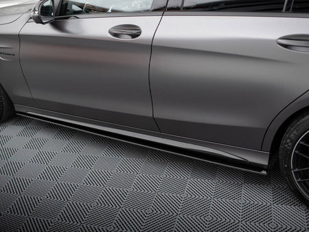 Maxton Design Street PRO Side Skirts Diffusers Mercedes-AMG C63 Sedan / Estate W205 Facelift - MEC205F63CNC-SD1B - Image 4