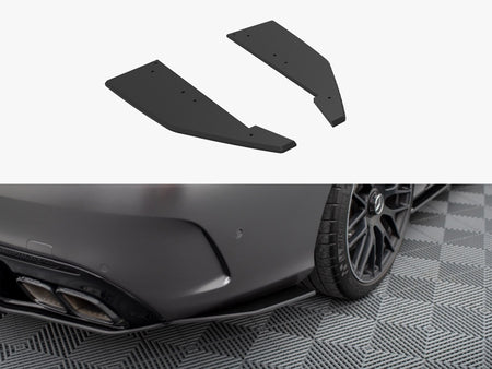 Maxton Design Street Pro Rear Side Splitters Mercedes-AMG C63 Sedan / Estate W205 Facelift - MEC205F63CNC-RSD1B - Image 1