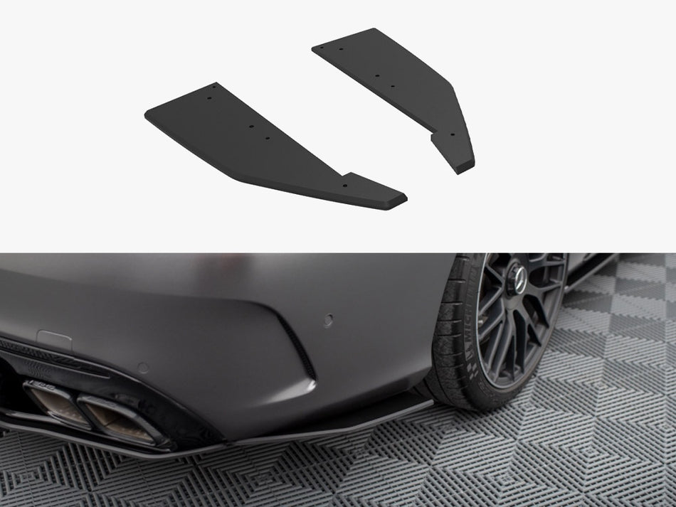 Maxton Design Street Pro Rear Side Splitters Mercedes-AMG C63 Sedan / Estate W205 Facelift - MEC205F63CNC-RSD1B - Image 1