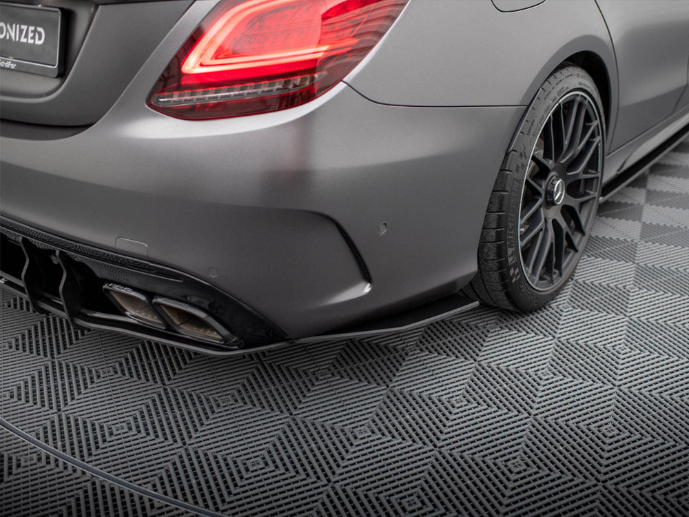 Maxton Design Street Pro Rear Side Splitters Mercedes-AMG C63 Sedan / Estate W205 Facelift - MEC205F63CNC-RSD1B - Image 3