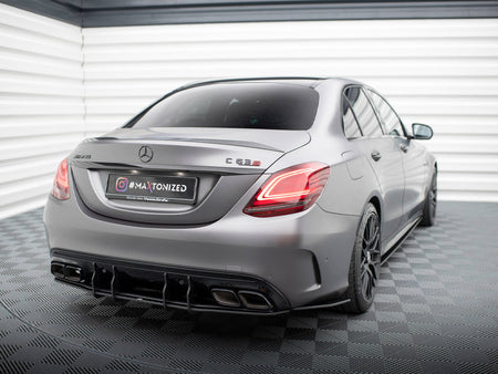 Maxton Design Street PRO Rear Diffuser Mercedes-AMG C63 Sedan / Estate W205 Facelift - MEC205F63CNC-RS1B - Image 2