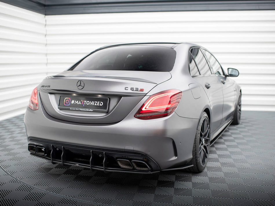 Maxton Design Street PRO Rear Diffuser Mercedes-AMG C63 Sedan / Estate W205 Facelift - MEC205F63CNC-RS1B - Image 2