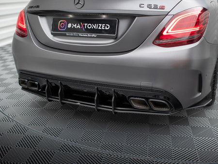 Maxton Design Street PRO Rear Diffuser Mercedes-AMG C63 Sedan / Estate W205 Facelift - MEC205F63CNC-RS1B - Image 3
