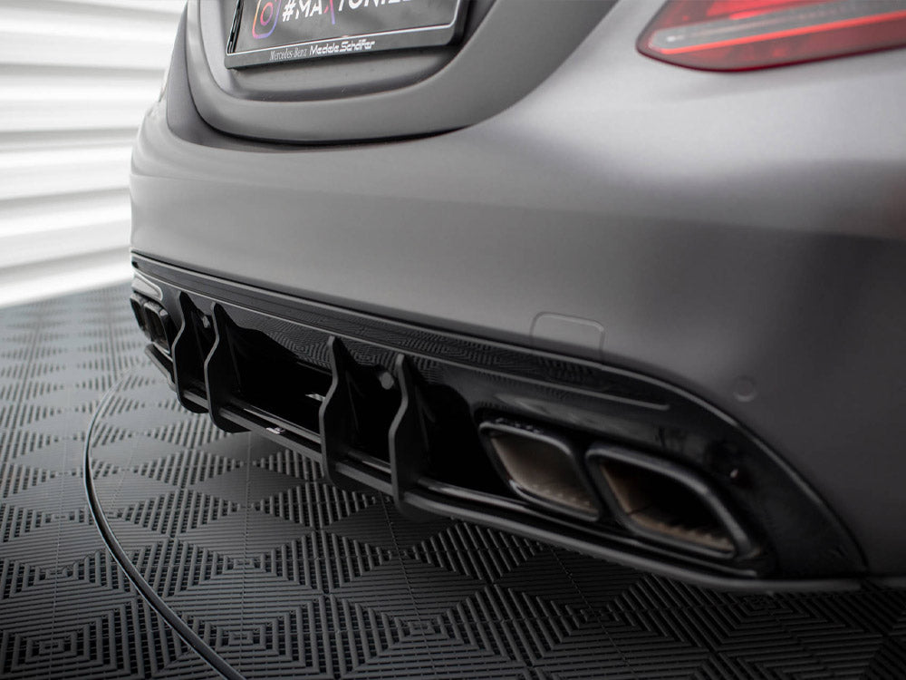 Maxton Design Street PRO Rear Diffuser Mercedes-AMG C63 Sedan / Estate W205 Facelift - MEC205F63CNC-RS1B - Image 4