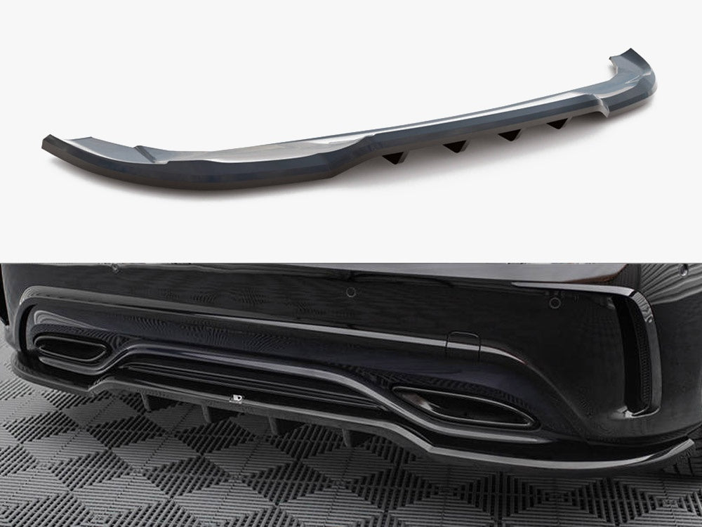 Maxton Design Rear Splitter (Vertical Bars) Mercedes-Benz A AMG-Line W176 Facelift - ME-A-176F-AMGLINE-RD1G+RD2G - Image 1