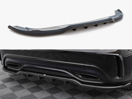 Maxton Design Rear Splitter (Vertical Bars) Mercedes-Benz A AMG-Line W176 Facelift - ME-A-176F-AMGLINE-RD1G+RD2G - Image 1